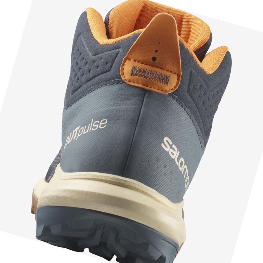 Tenis Senderismo Salomon OUTPULSE MID GORE-TEX Hombre Grises | MX 3539WNB